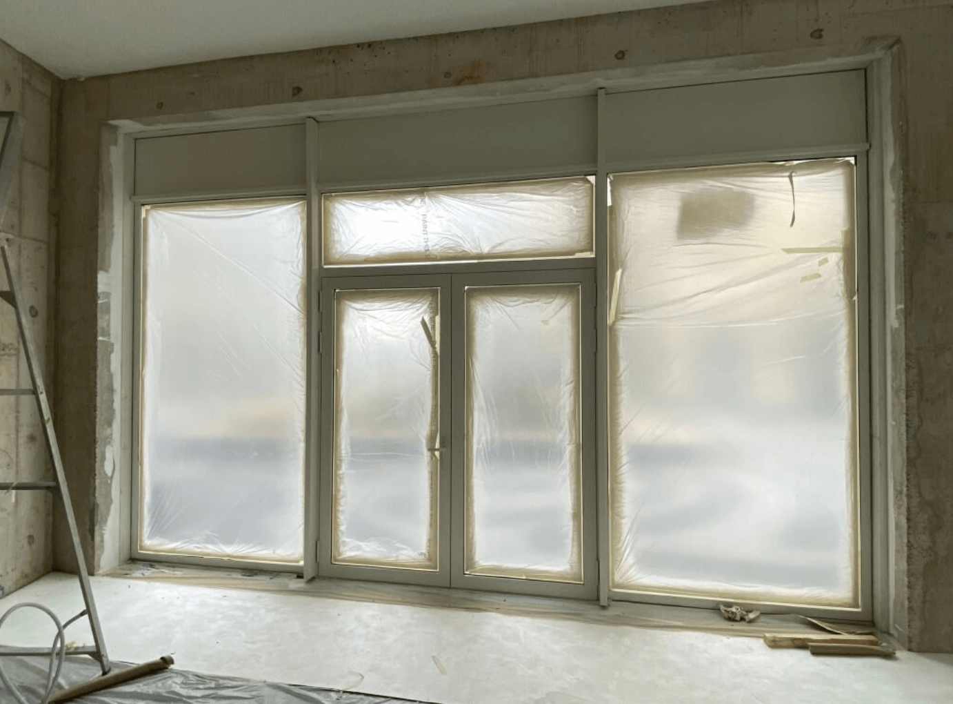 bedrijfspand spuiten