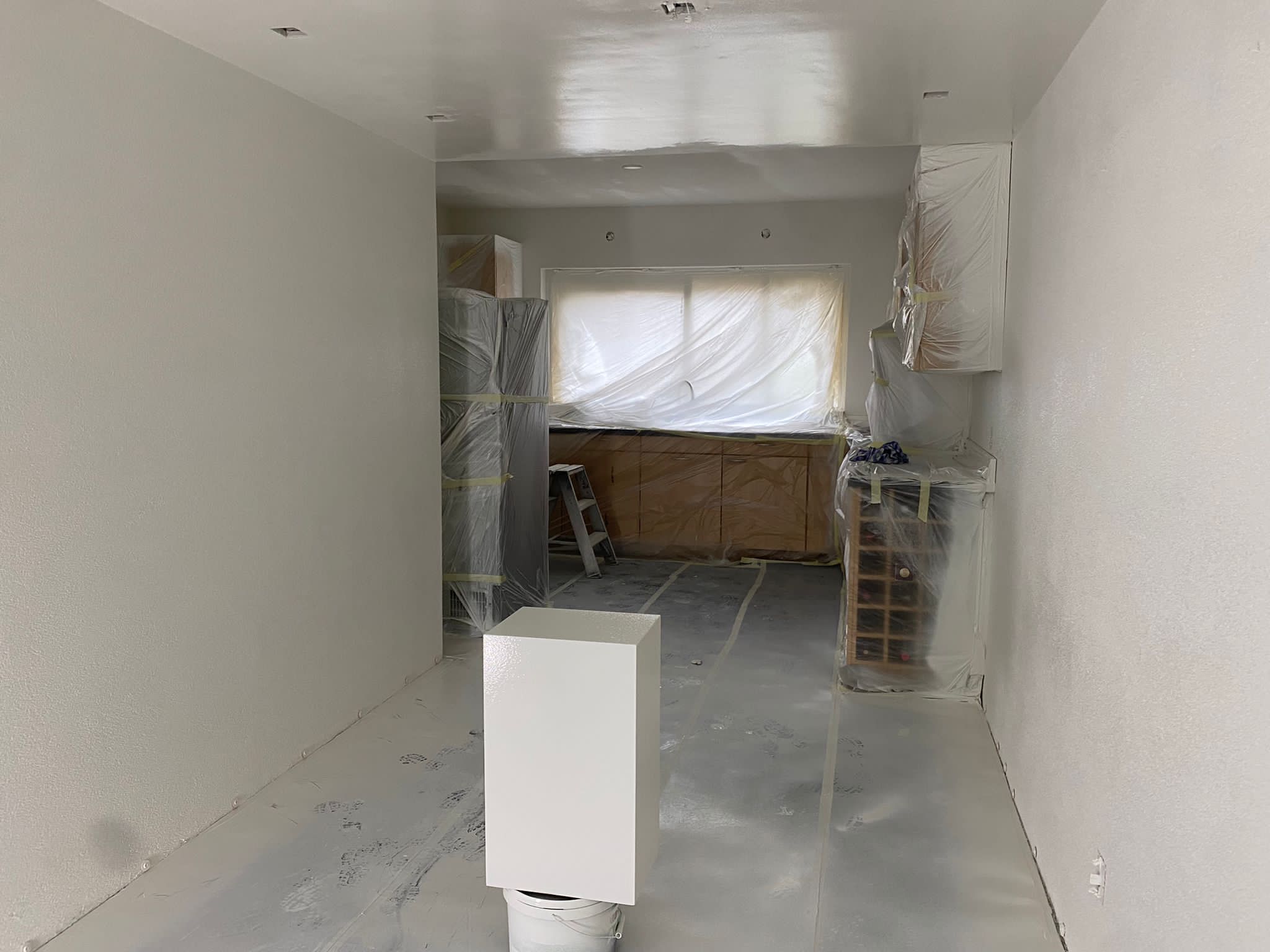 Gespoten woning huissen